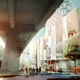 Illustration for article titled Squeezed skyscrapers base is so thin that it seems like it may fall